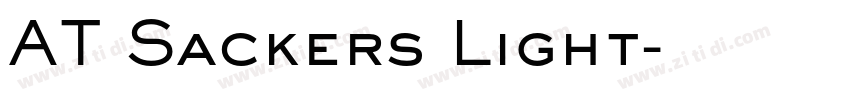 AT Sackers Light字体转换